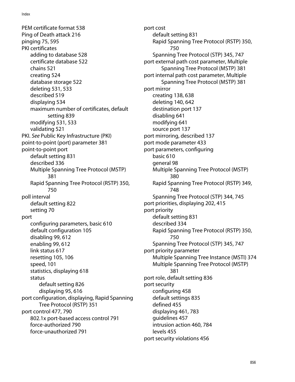 Allied Telesis AT-S62 User Manual | Page 856 / 862
