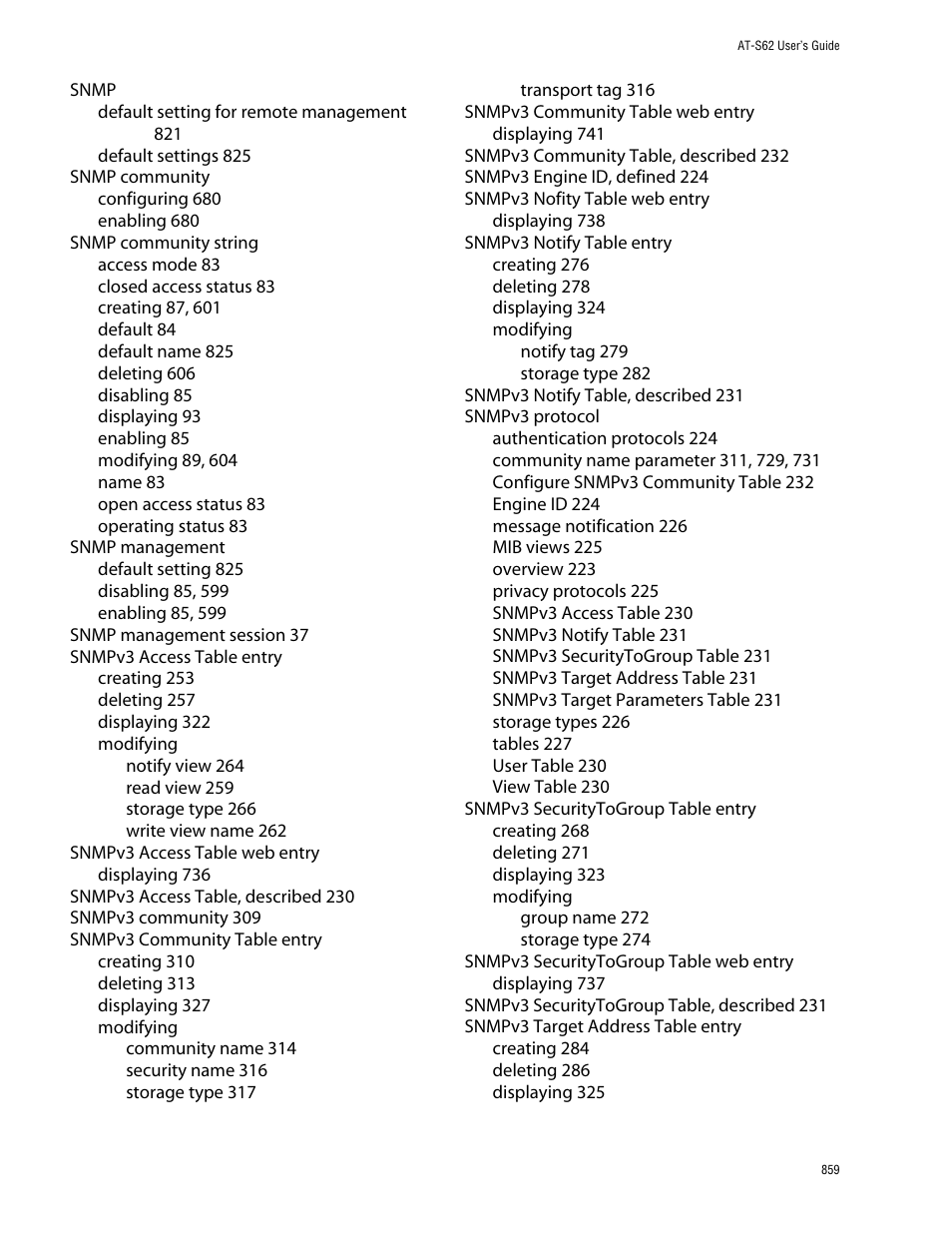 Allied Telesis AT-S62 User Manual | Page 859 / 862