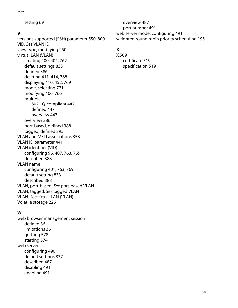 Allied Telesis AT-S62 User Manual | Page 862 / 862