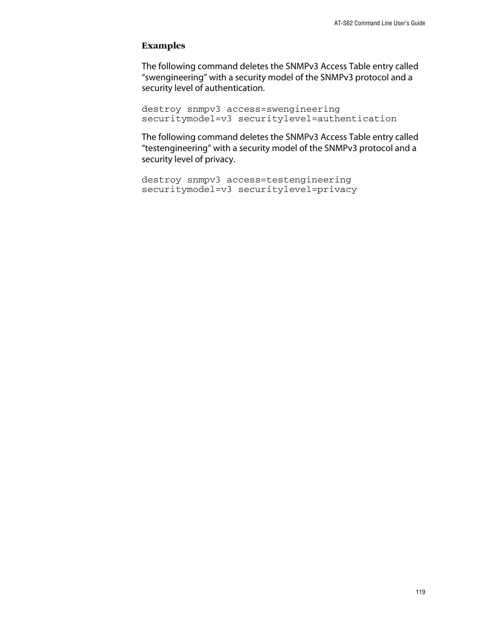 Allied Telesis AT-S62 User Manual | Page 119 / 420