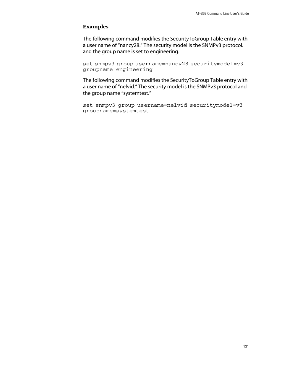 Allied Telesis AT-S62 User Manual | Page 131 / 420