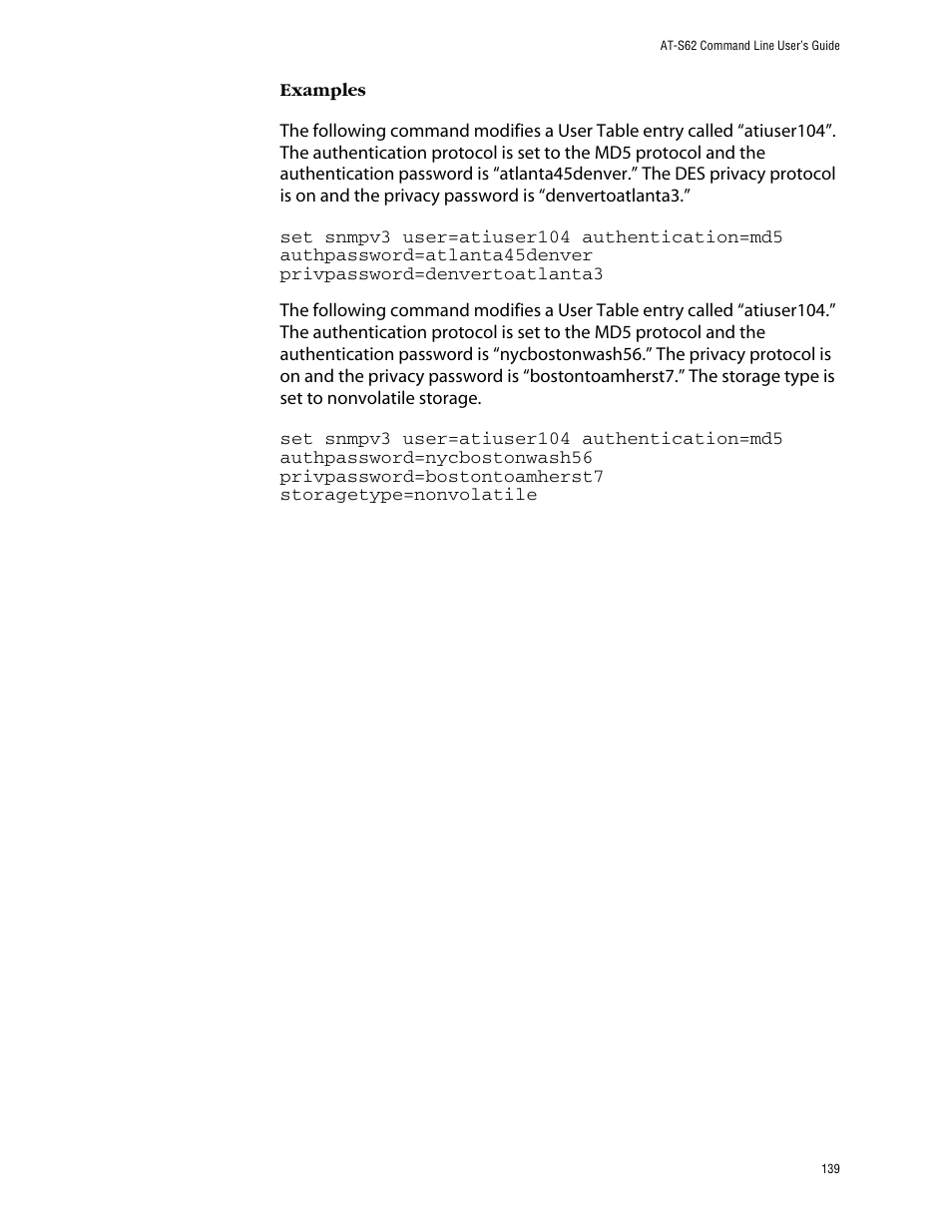 Allied Telesis AT-S62 User Manual | Page 139 / 420