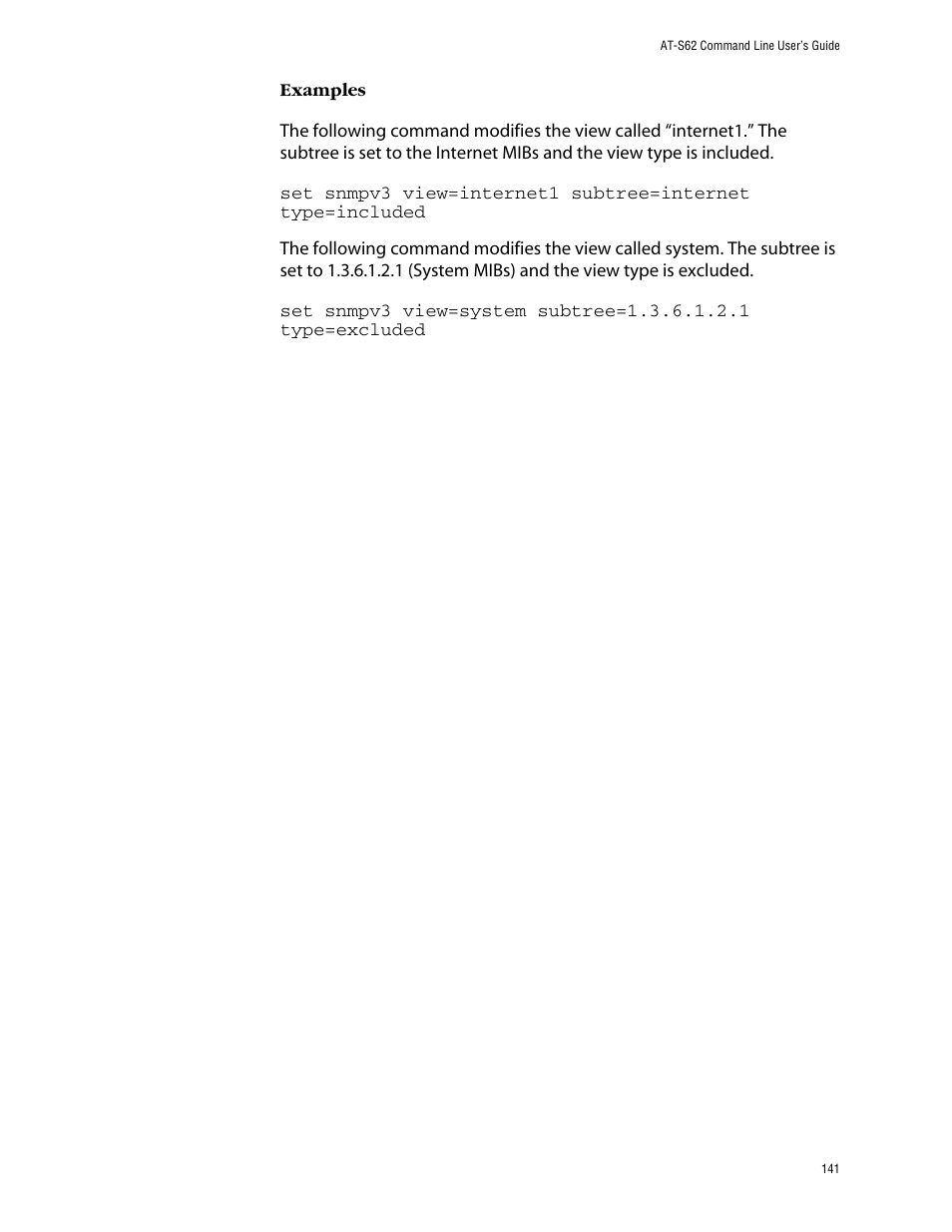 Allied Telesis AT-S62 User Manual | Page 141 / 420