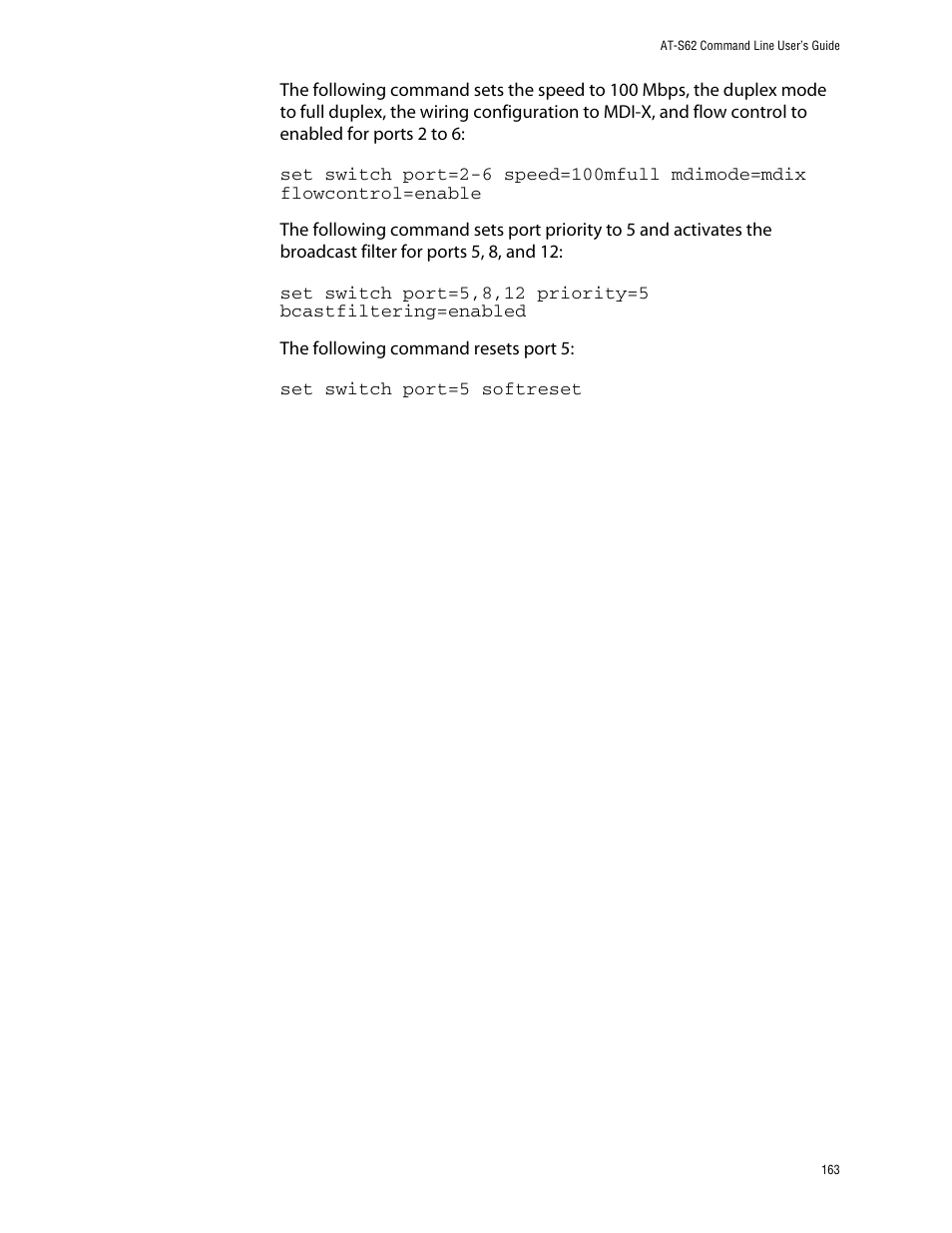 Allied Telesis AT-S62 User Manual | Page 163 / 420
