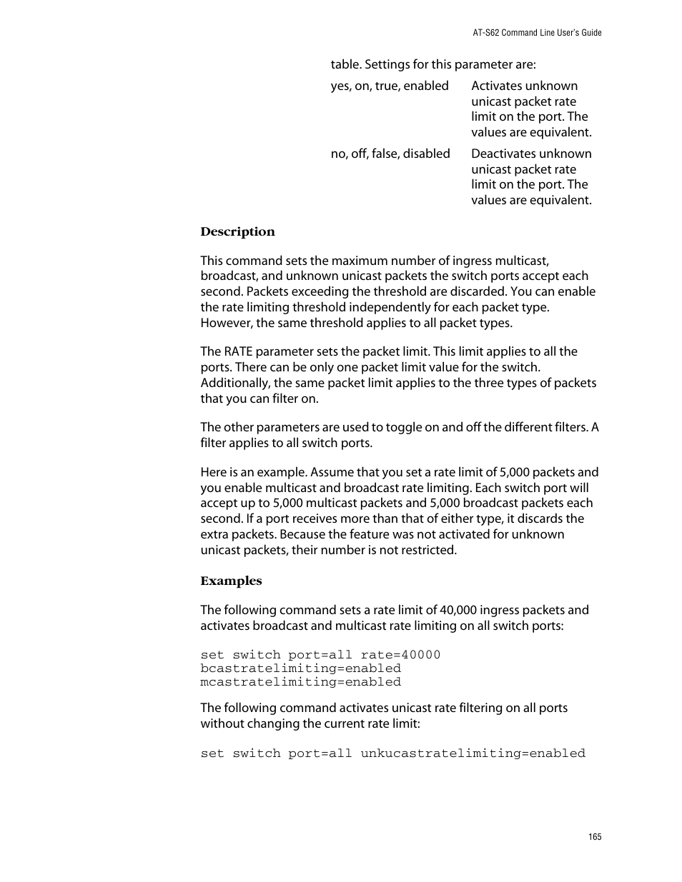 Allied Telesis AT-S62 User Manual | Page 165 / 420