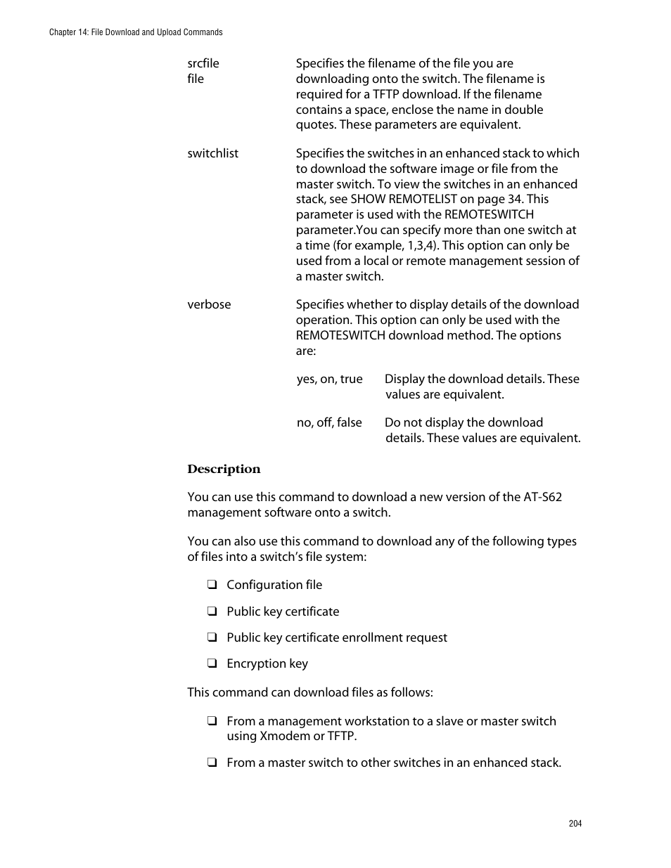 Allied Telesis AT-S62 User Manual | Page 204 / 420