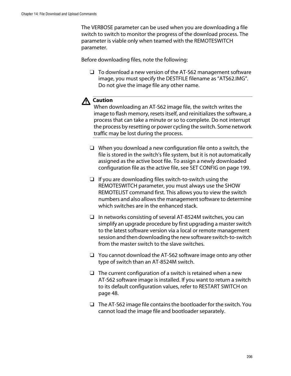 Allied Telesis AT-S62 User Manual | Page 206 / 420