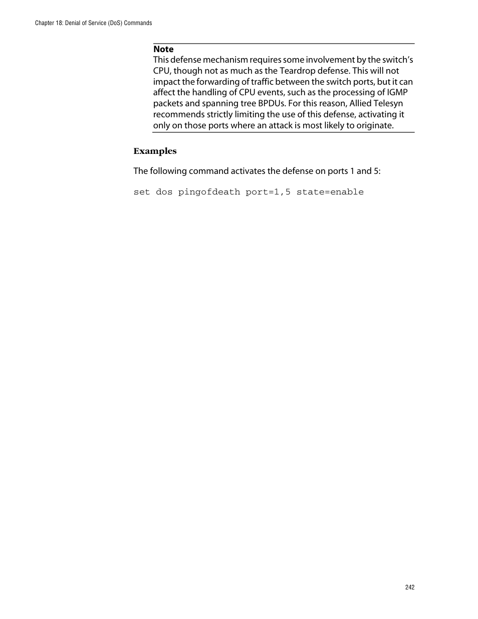 Allied Telesis AT-S62 User Manual | Page 242 / 420
