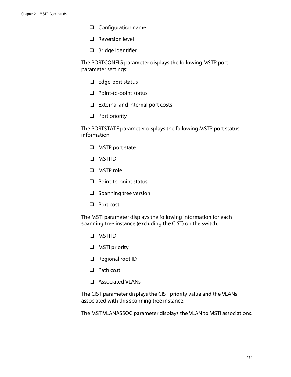 Allied Telesis AT-S62 User Manual | Page 294 / 420
