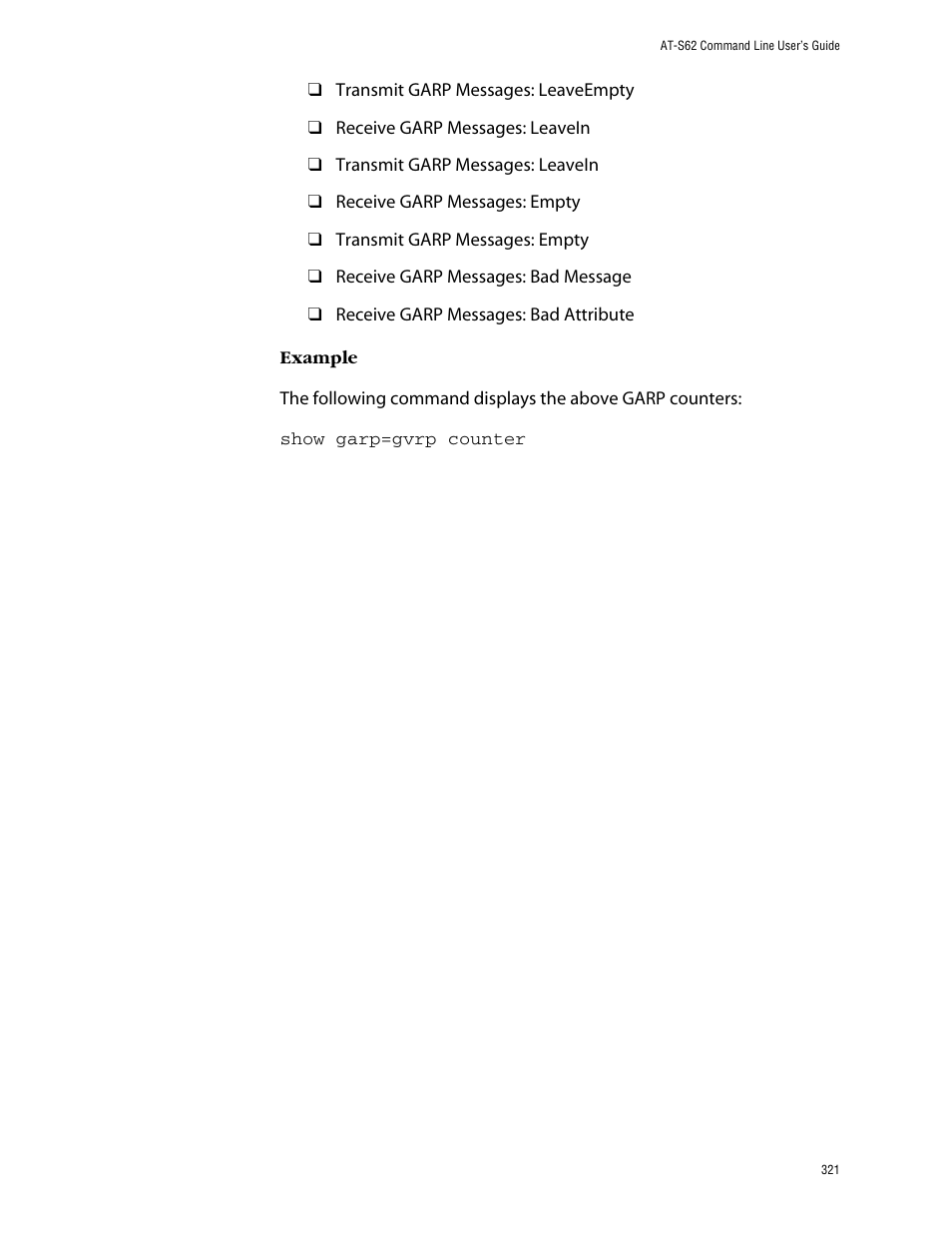 Allied Telesis AT-S62 User Manual | Page 321 / 420