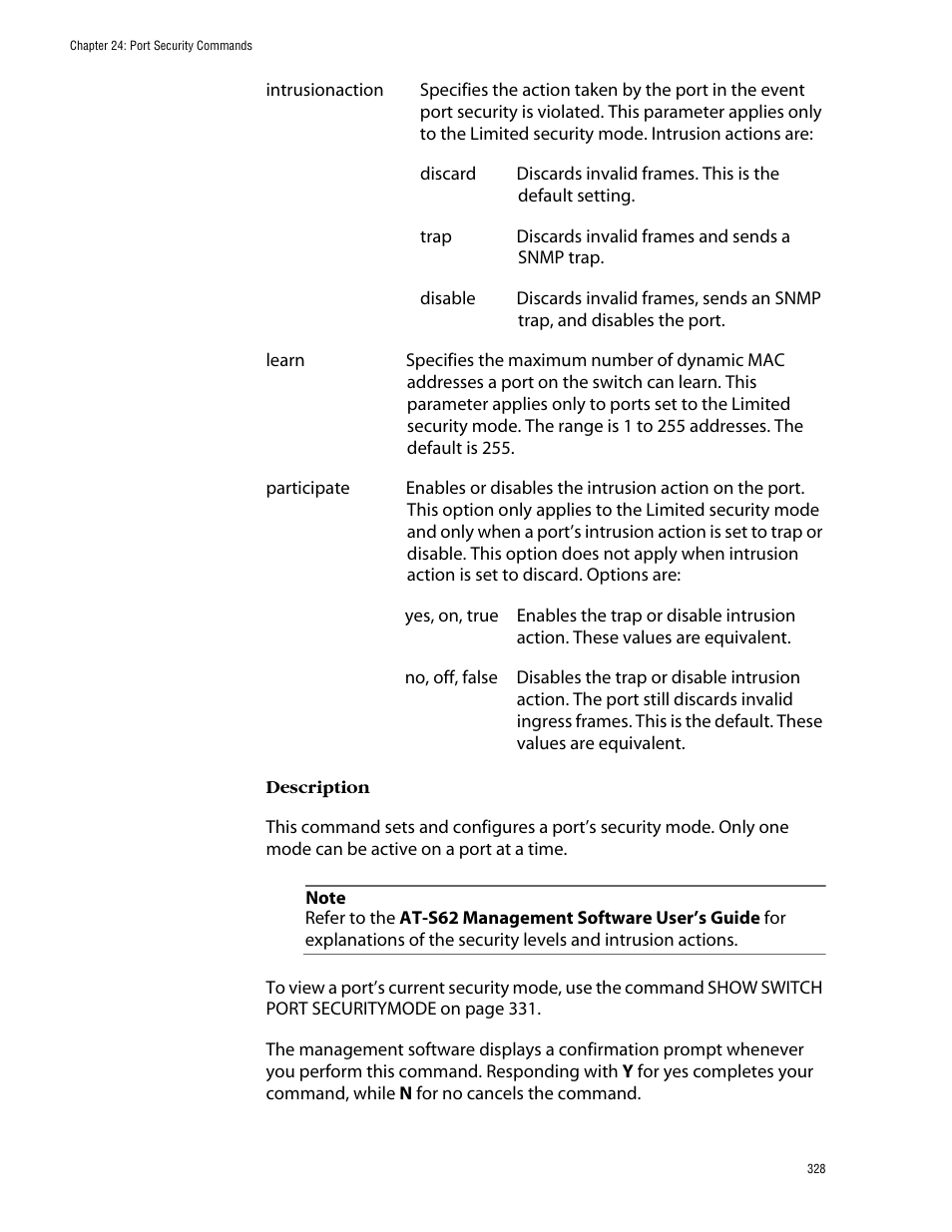 Allied Telesis AT-S62 User Manual | Page 328 / 420