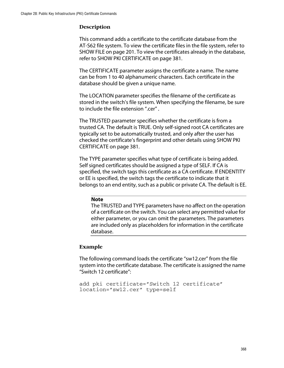 Allied Telesis AT-S62 User Manual | Page 368 / 420
