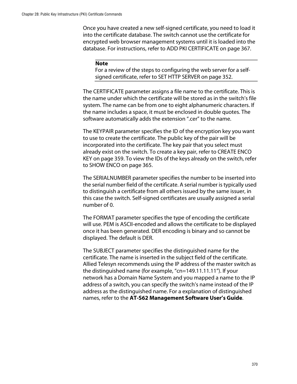 Allied Telesis AT-S62 User Manual | Page 370 / 420