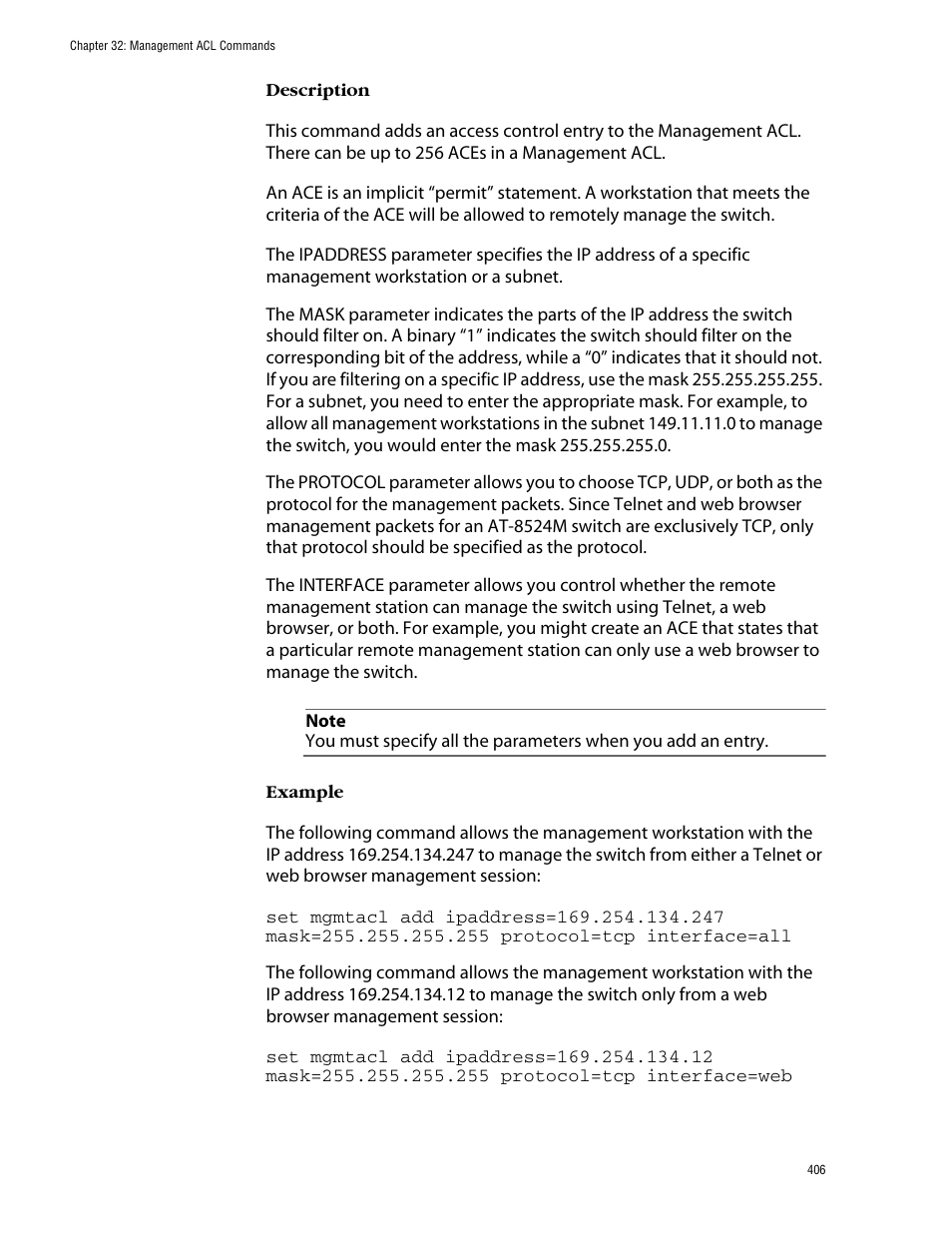 Allied Telesis AT-S62 User Manual | Page 406 / 420