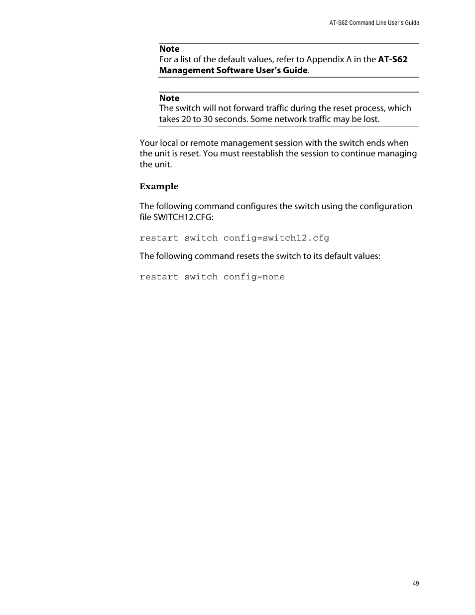 Allied Telesis AT-S62 User Manual | Page 49 / 420