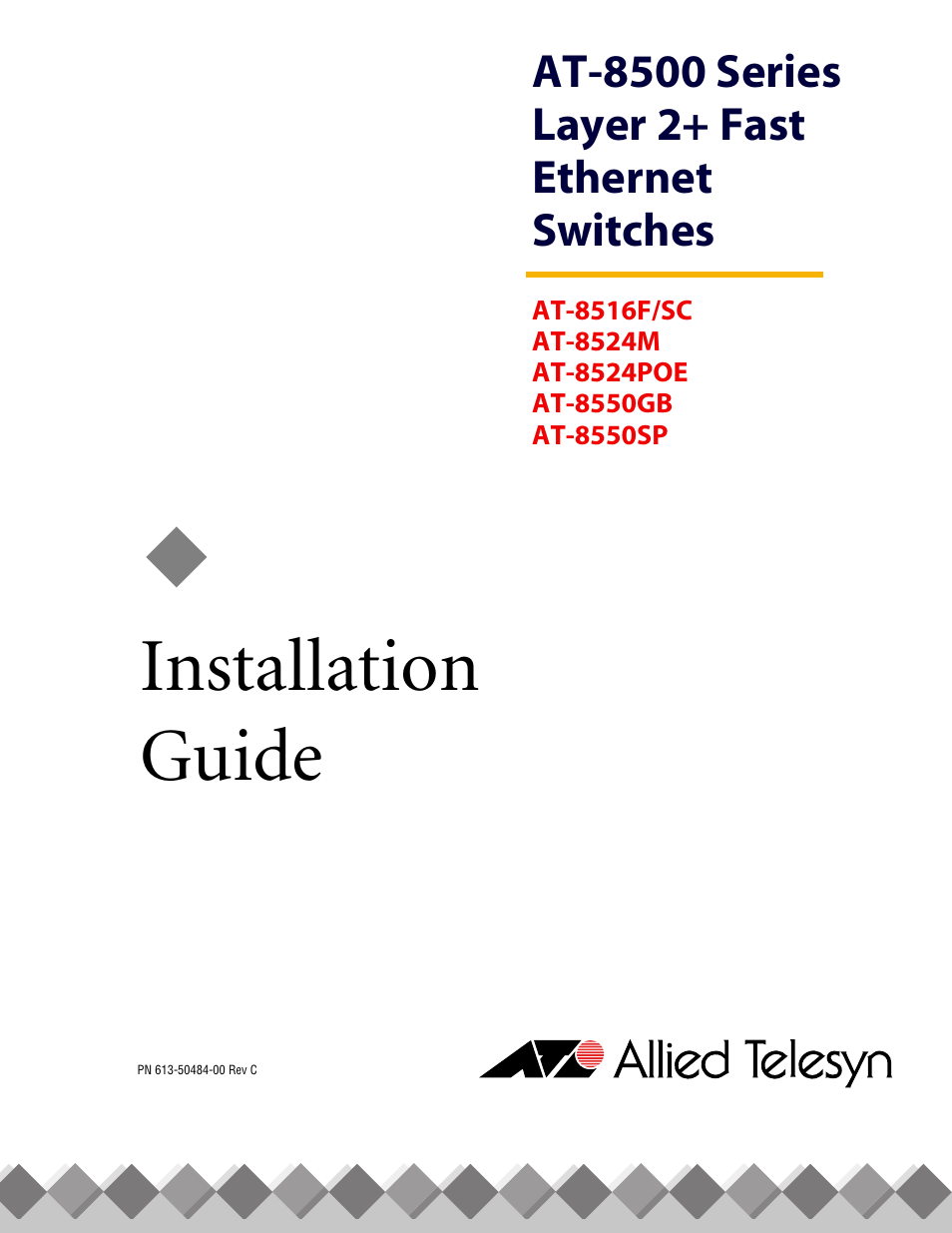 Allied Telesis AT-8550SP User Manual | 114 pages