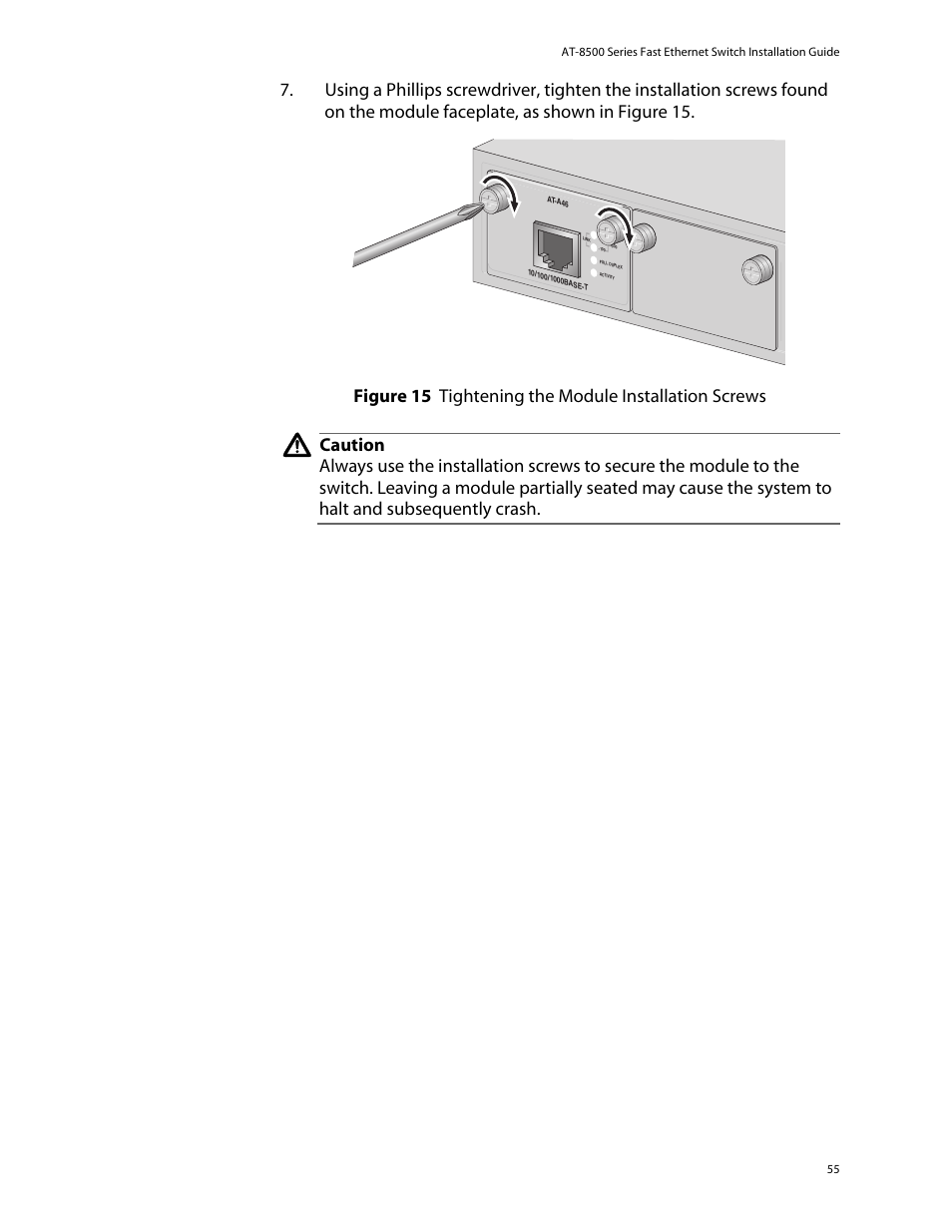 Allied Telesis AT-8550SP User Manual | Page 55 / 114