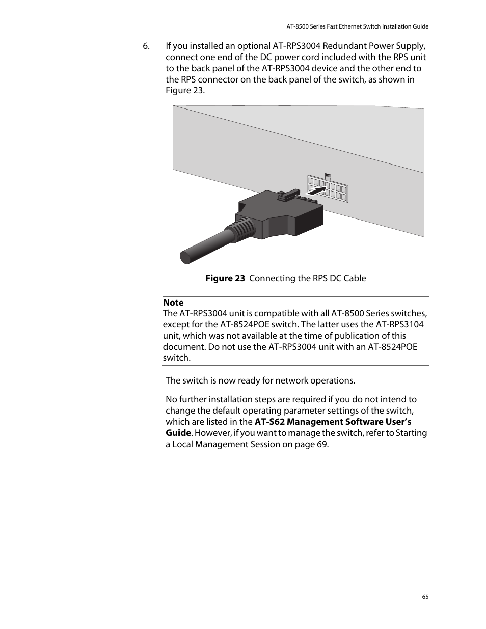 Allied Telesis AT-8550SP User Manual | Page 65 / 114