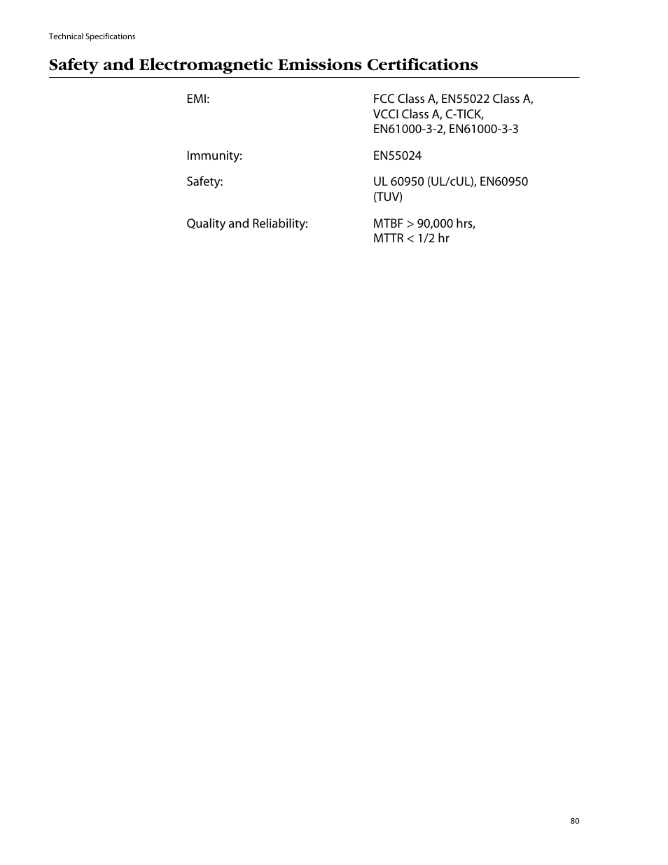 Allied Telesis AT-8550SP User Manual | Page 80 / 114