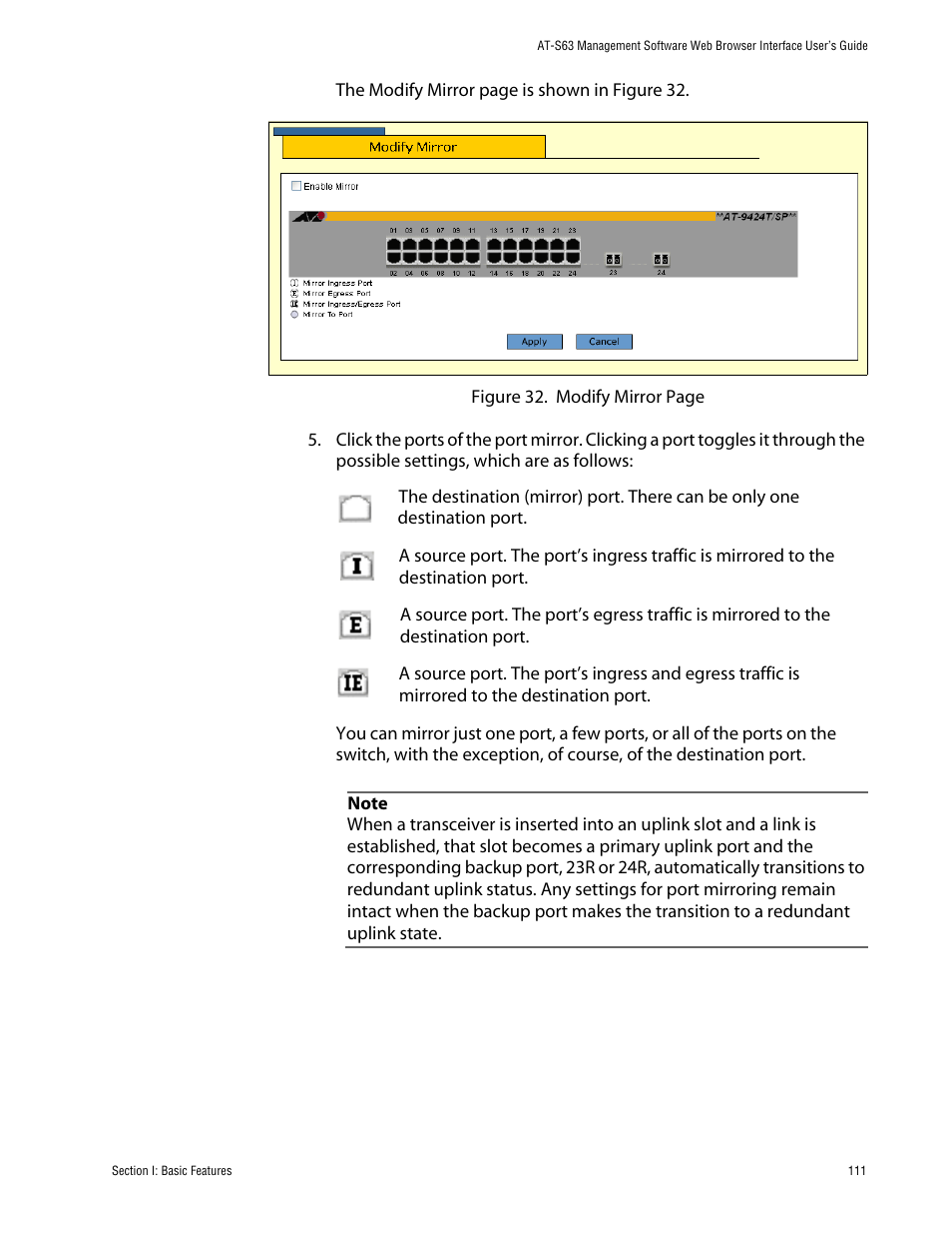 Allied Telesis AT-S63 User Manual | Page 111 / 388