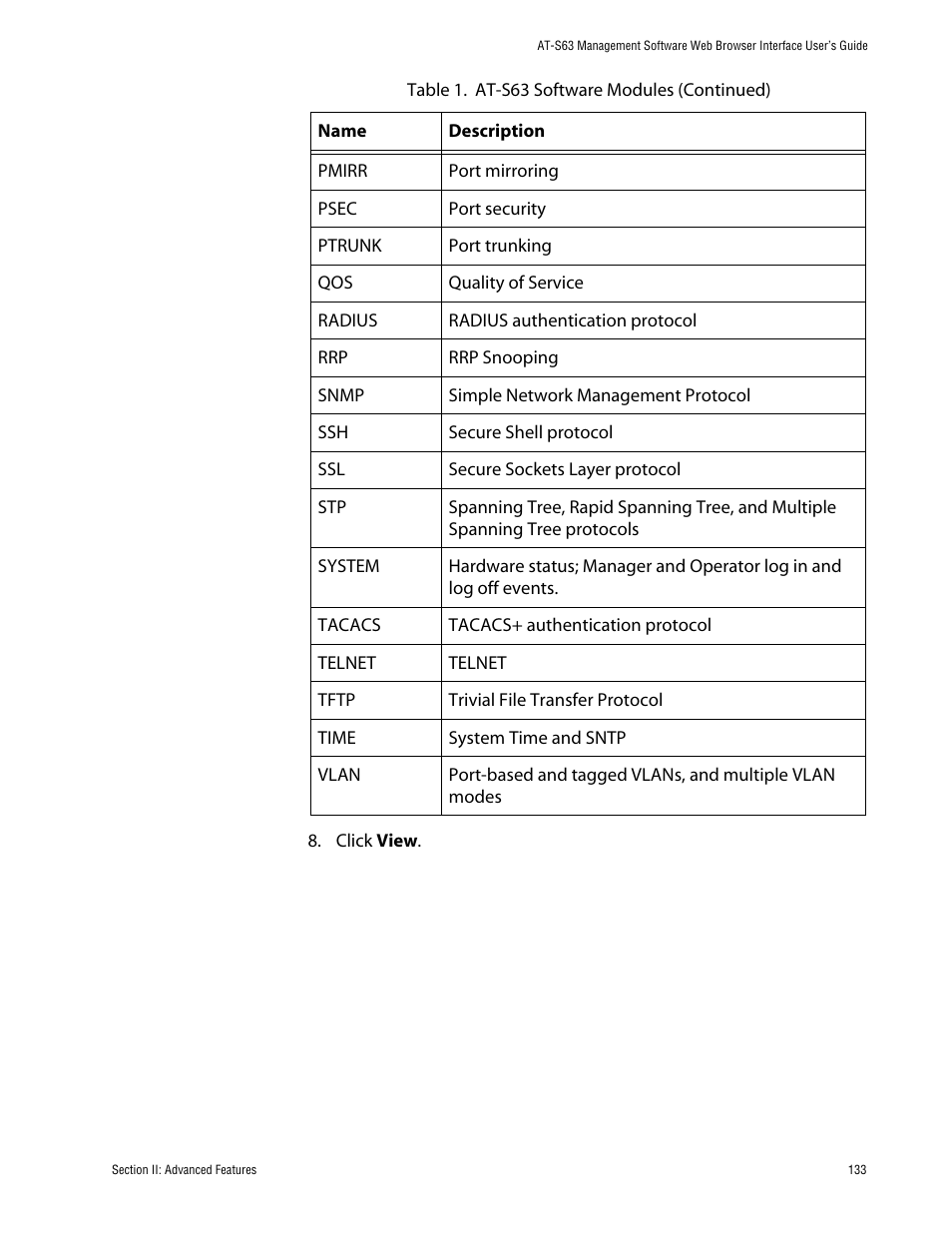 Allied Telesis AT-S63 User Manual | Page 133 / 388
