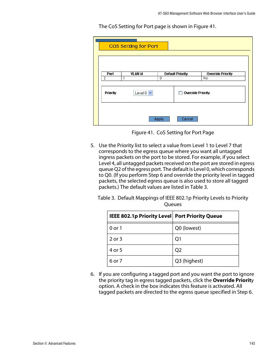 Allied Telesis AT-S63 User Manual | Page 143 / 388