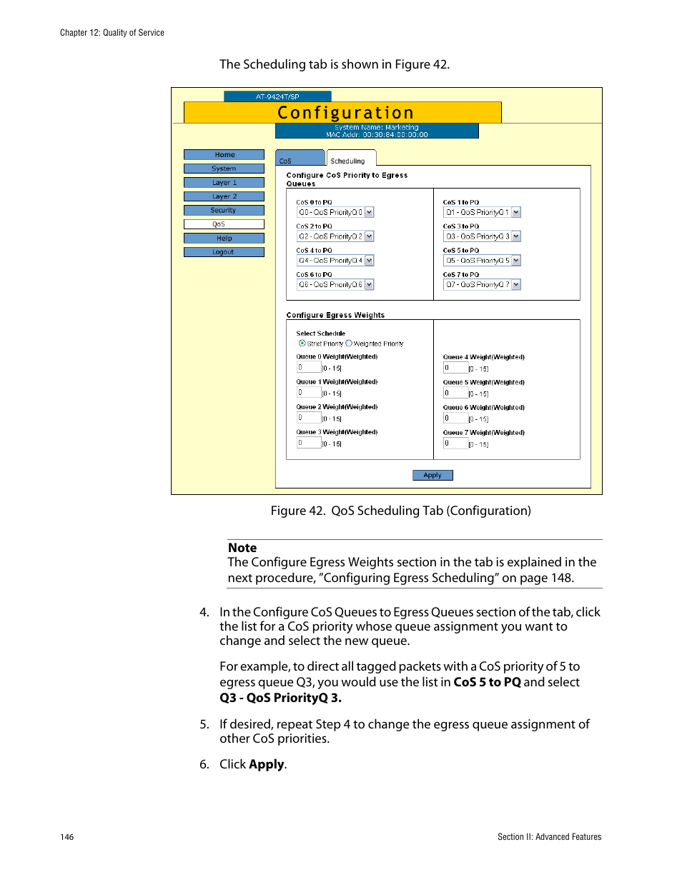 Allied Telesis AT-S63 User Manual | Page 146 / 388