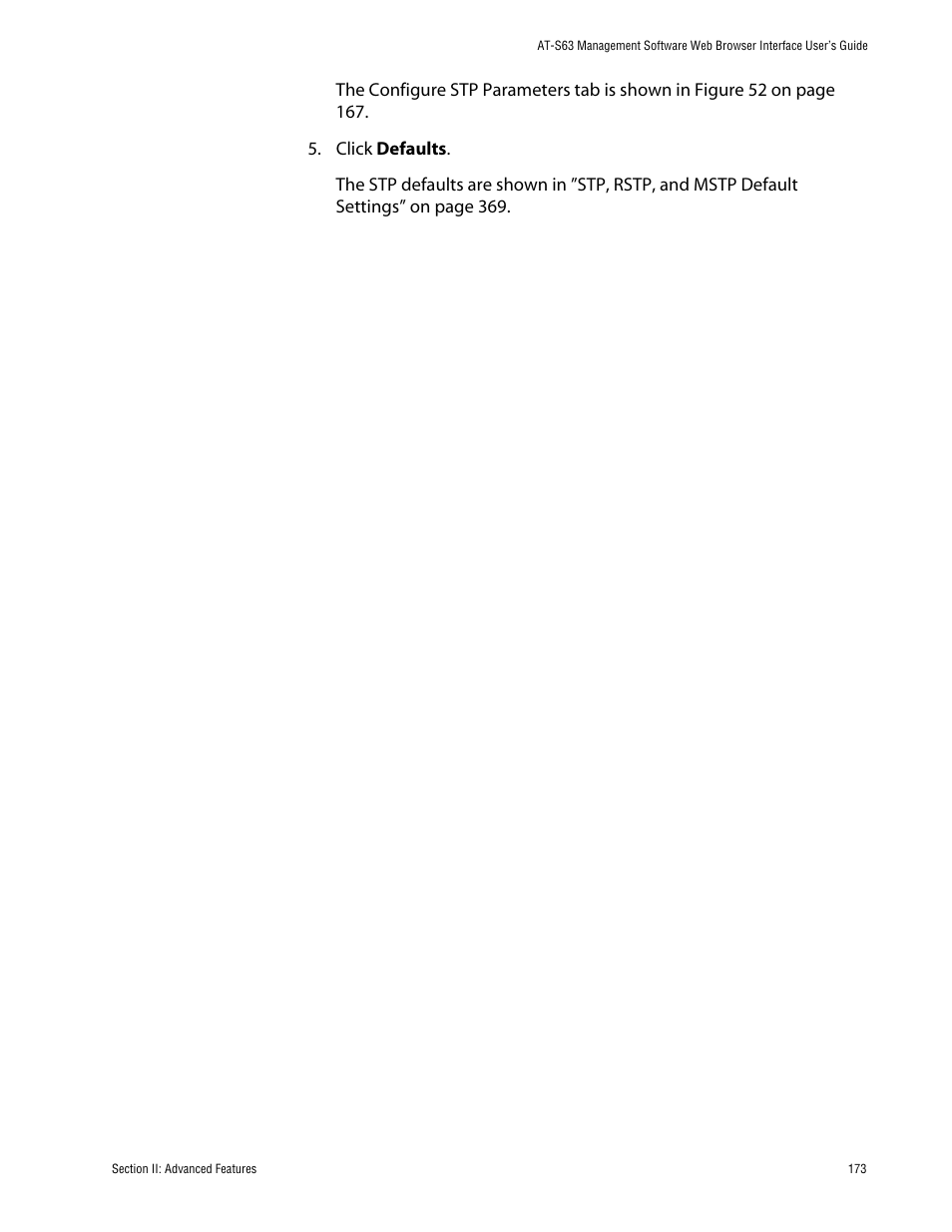 Allied Telesis AT-S63 User Manual | Page 173 / 388