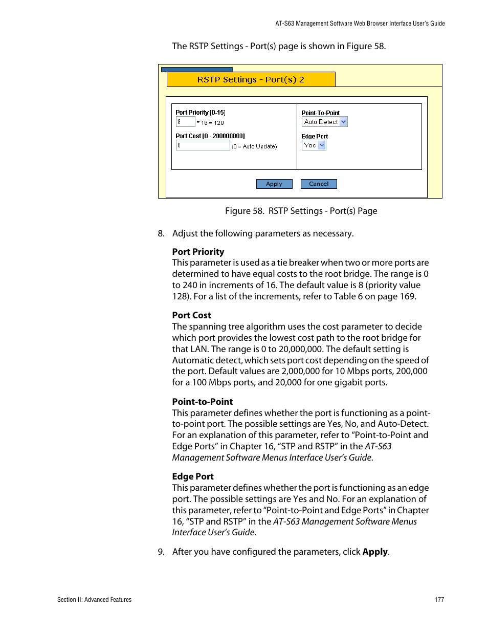 Allied Telesis AT-S63 User Manual | Page 177 / 388