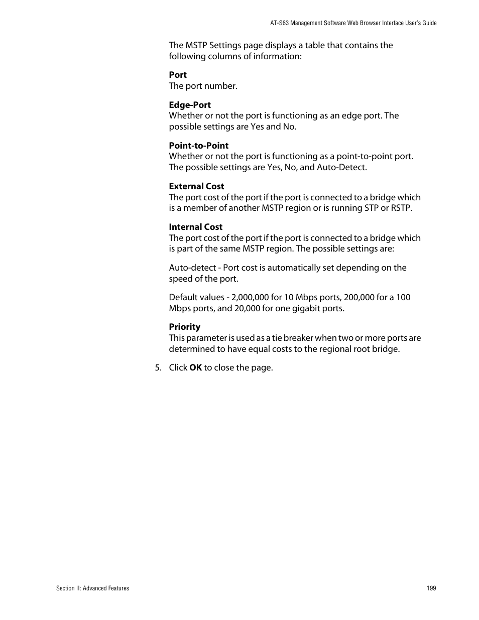 Allied Telesis AT-S63 User Manual | Page 199 / 388