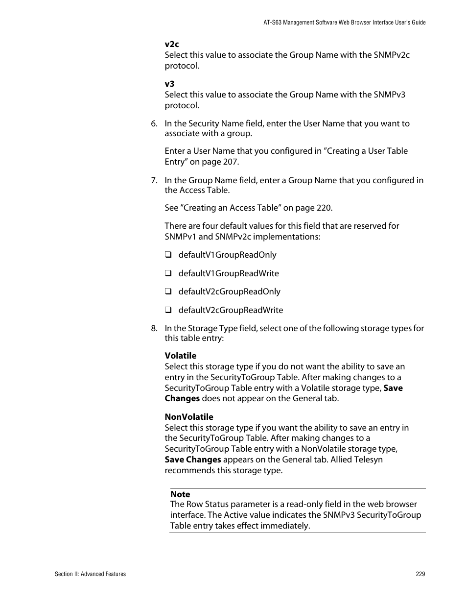 Allied Telesis AT-S63 User Manual | Page 229 / 388