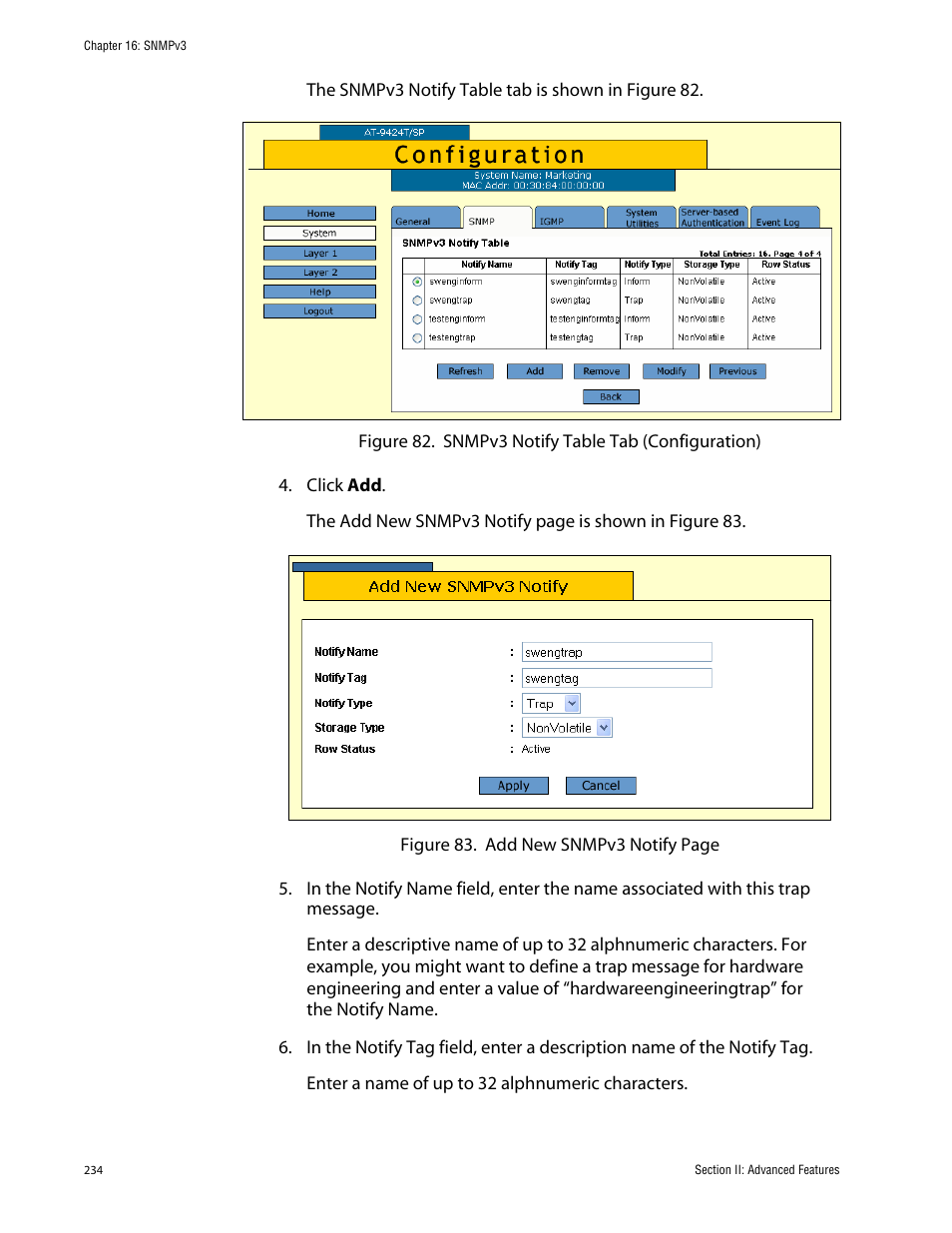 Allied Telesis AT-S63 User Manual | Page 234 / 388