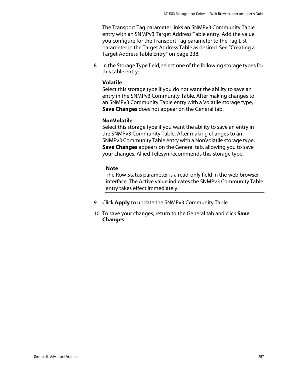 Allied Telesis AT-S63 User Manual | Page 257 / 388