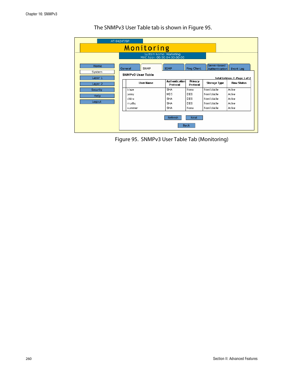 Allied Telesis AT-S63 User Manual | Page 260 / 388