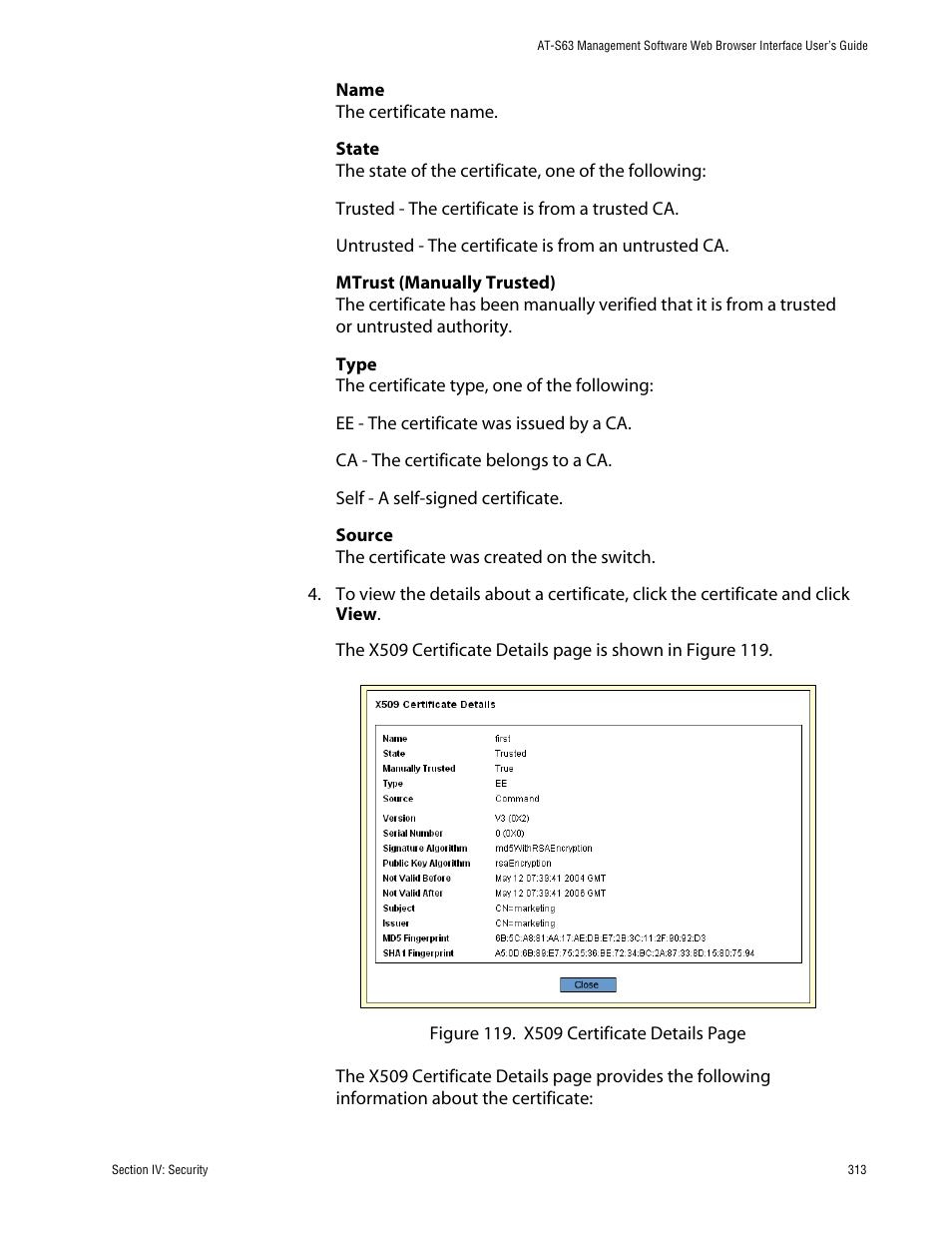 Allied Telesis AT-S63 User Manual | Page 313 / 388