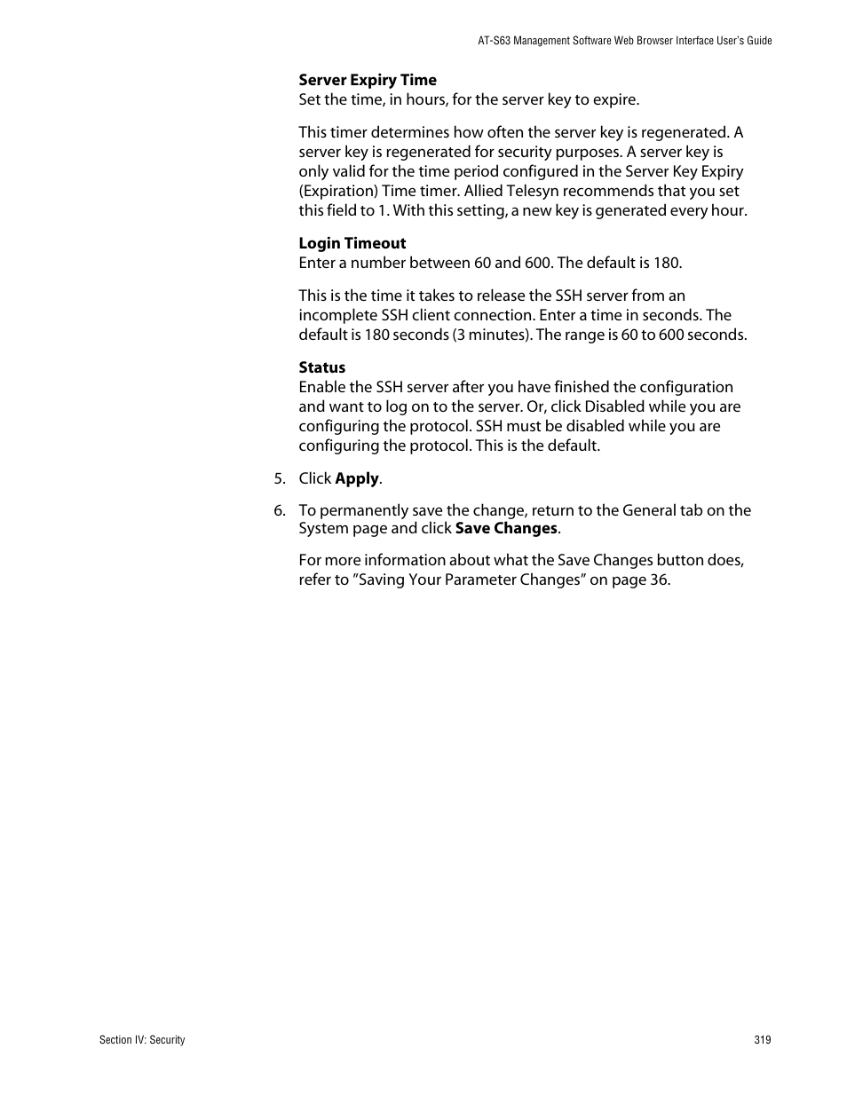 Allied Telesis AT-S63 User Manual | Page 319 / 388