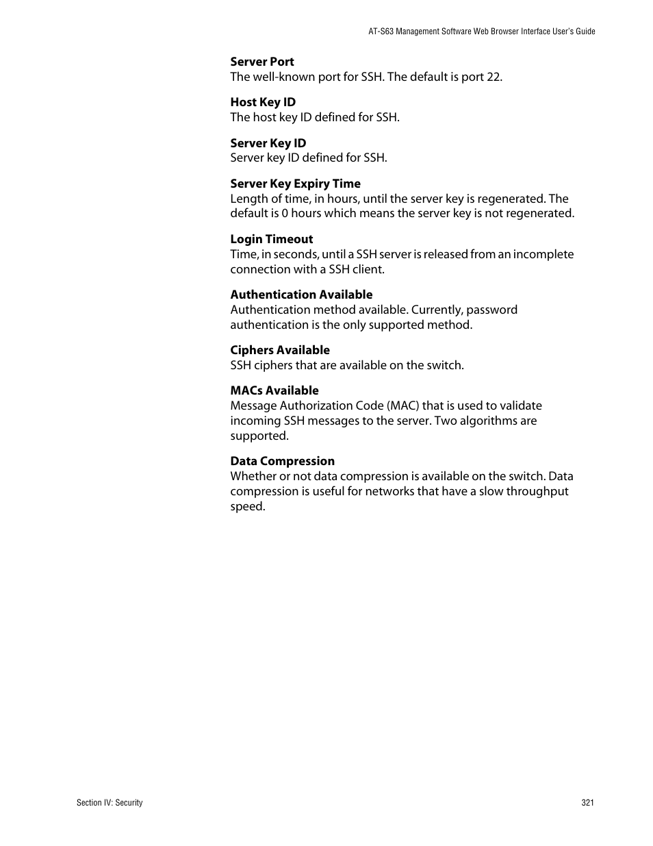 Allied Telesis AT-S63 User Manual | Page 321 / 388