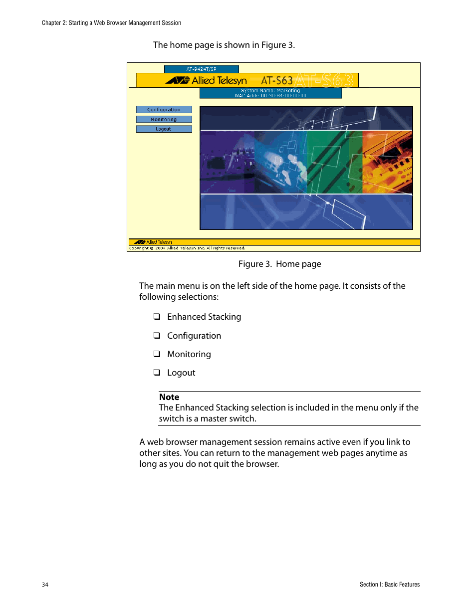 Allied Telesis AT-S63 User Manual | Page 34 / 388