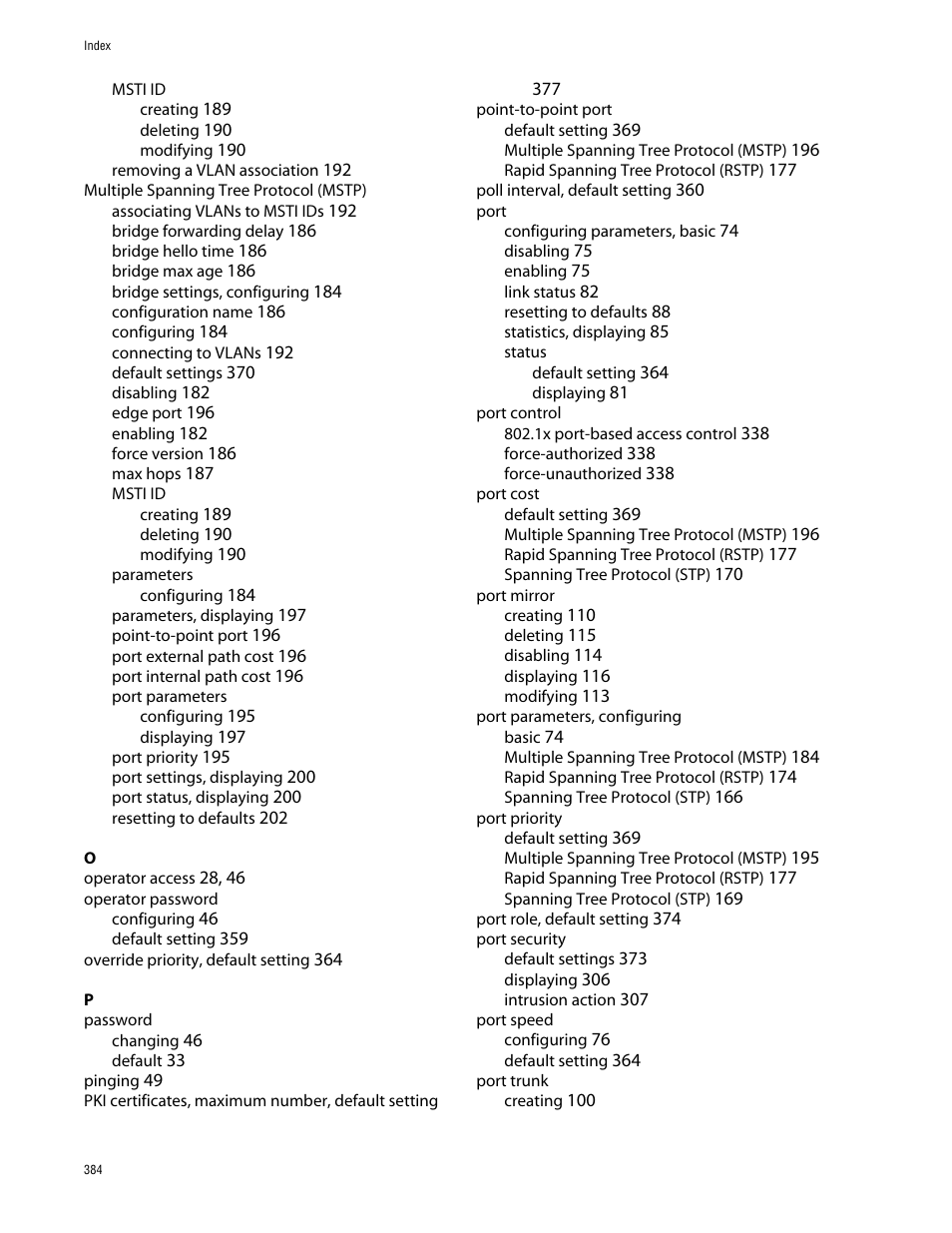 Allied Telesis AT-S63 User Manual | Page 384 / 388