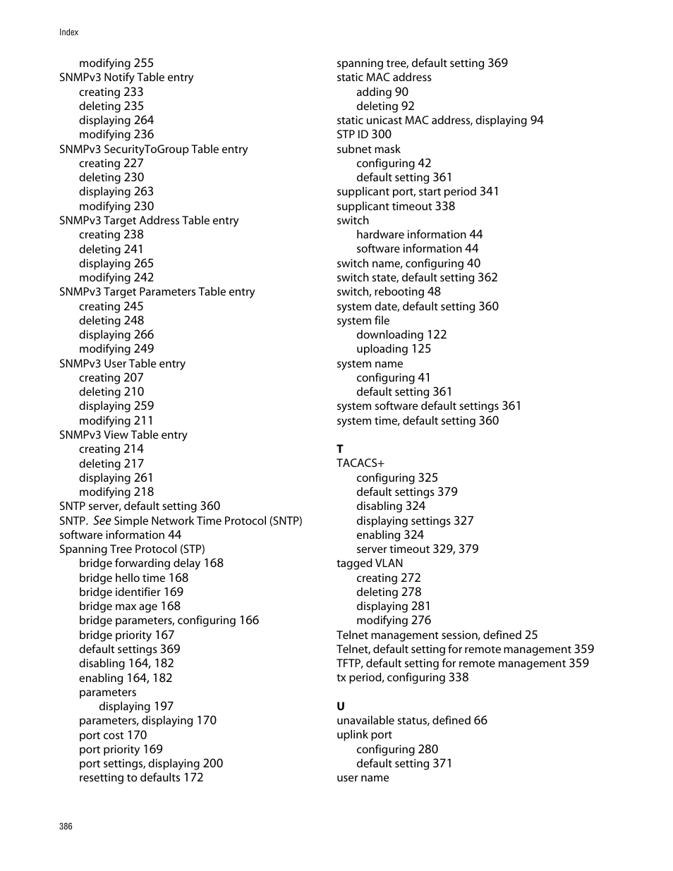 Allied Telesis AT-S63 User Manual | Page 386 / 388