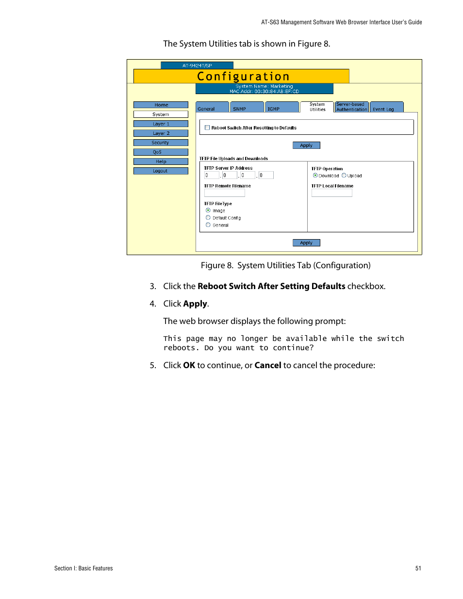 Allied Telesis AT-S63 User Manual | Page 51 / 388