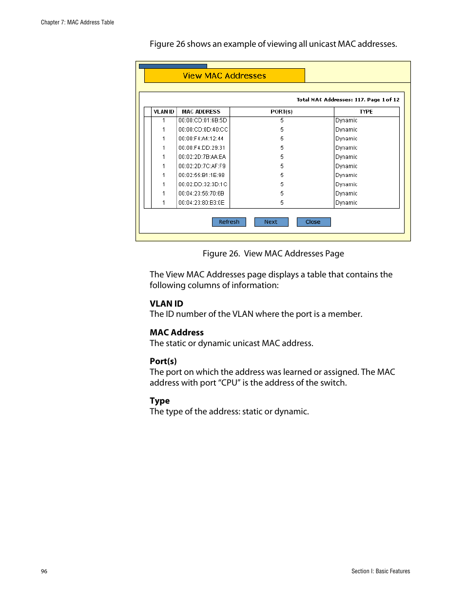 Allied Telesis AT-S63 User Manual | Page 96 / 388