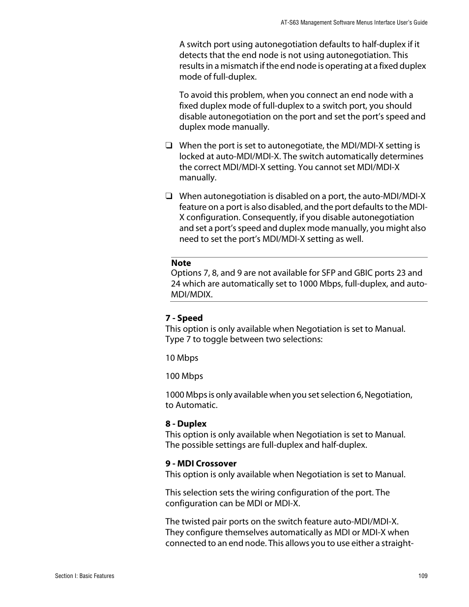 Allied Telesis AT-S63 User Manual | Page 109 / 710