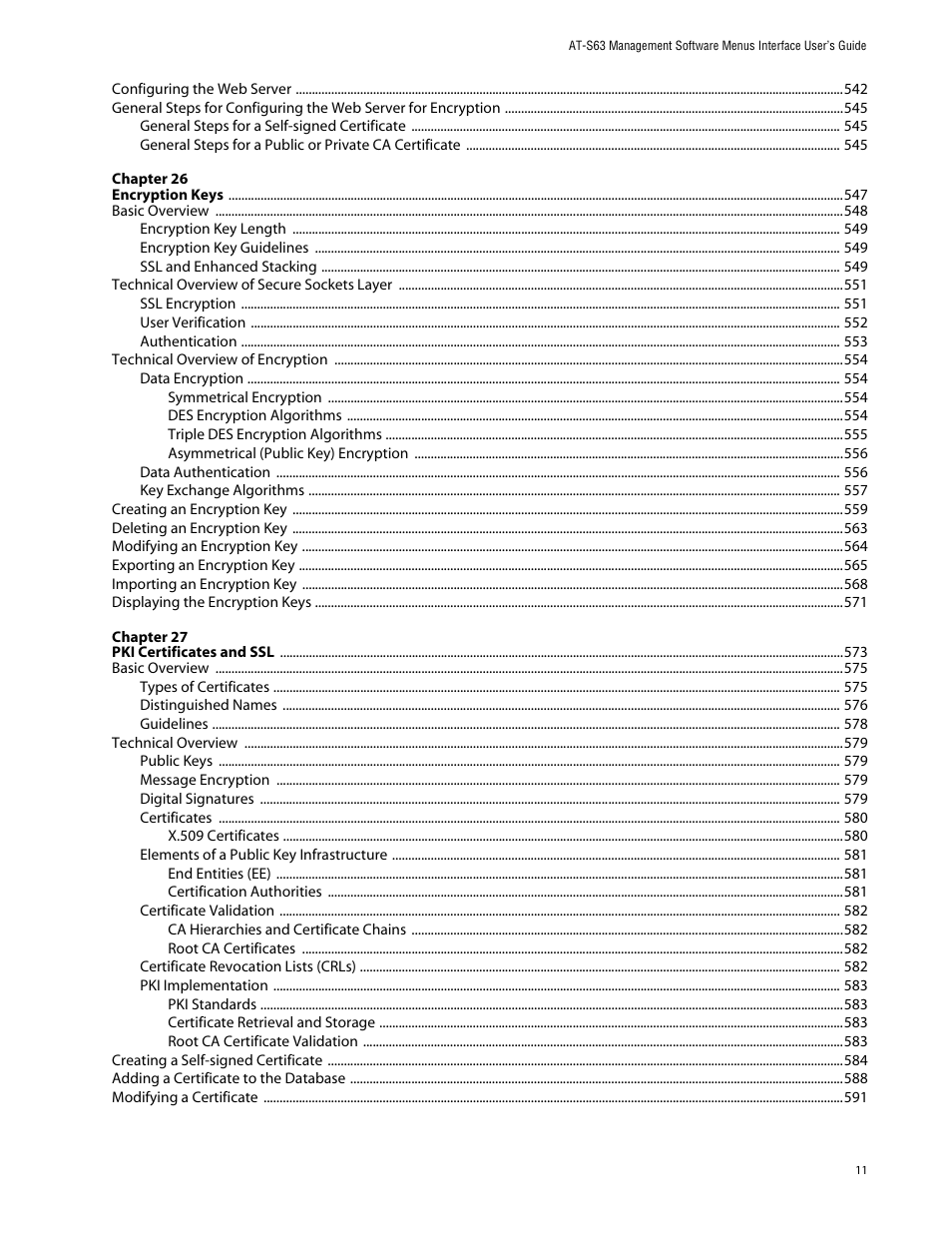 Allied Telesis AT-S63 User Manual | Page 11 / 710