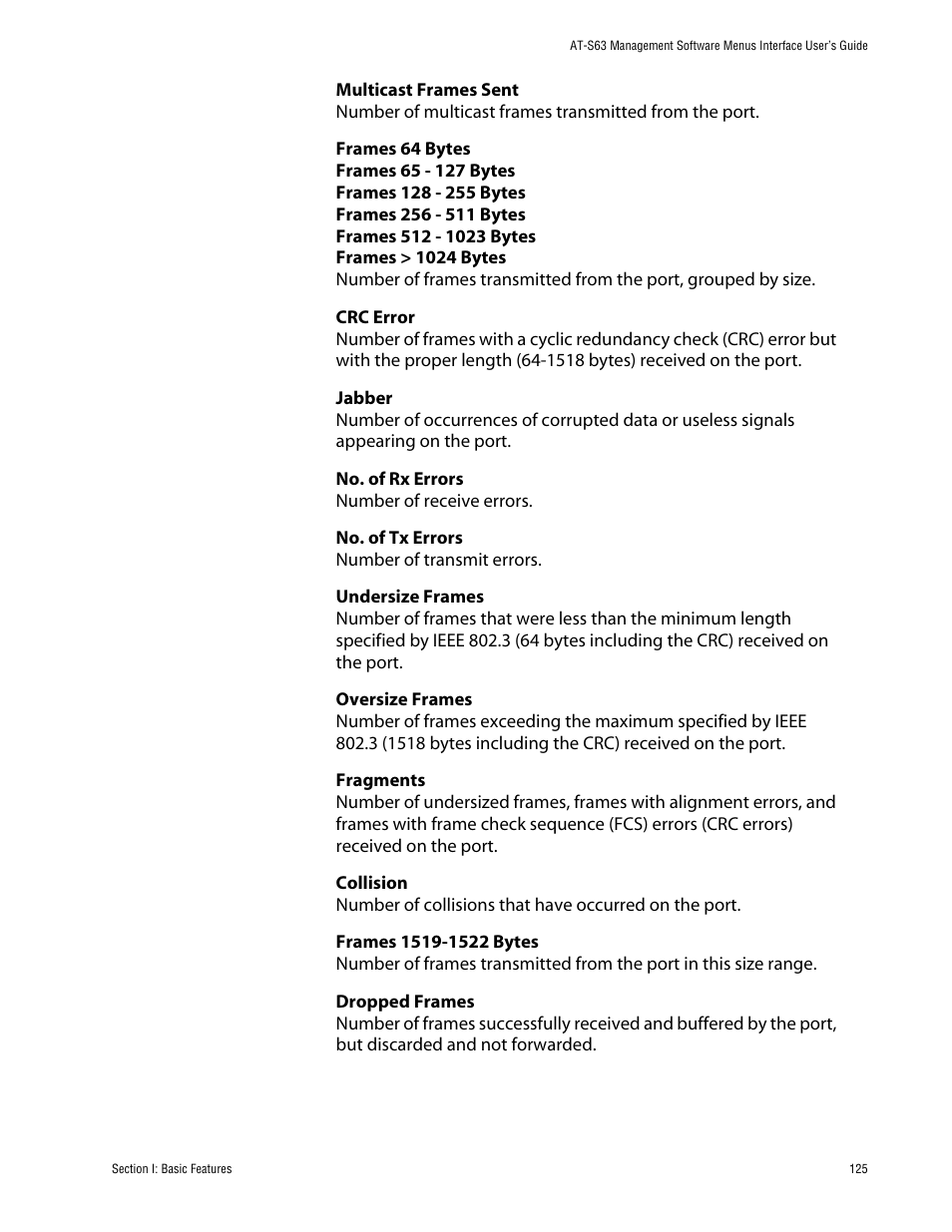 Allied Telesis AT-S63 User Manual | Page 125 / 710