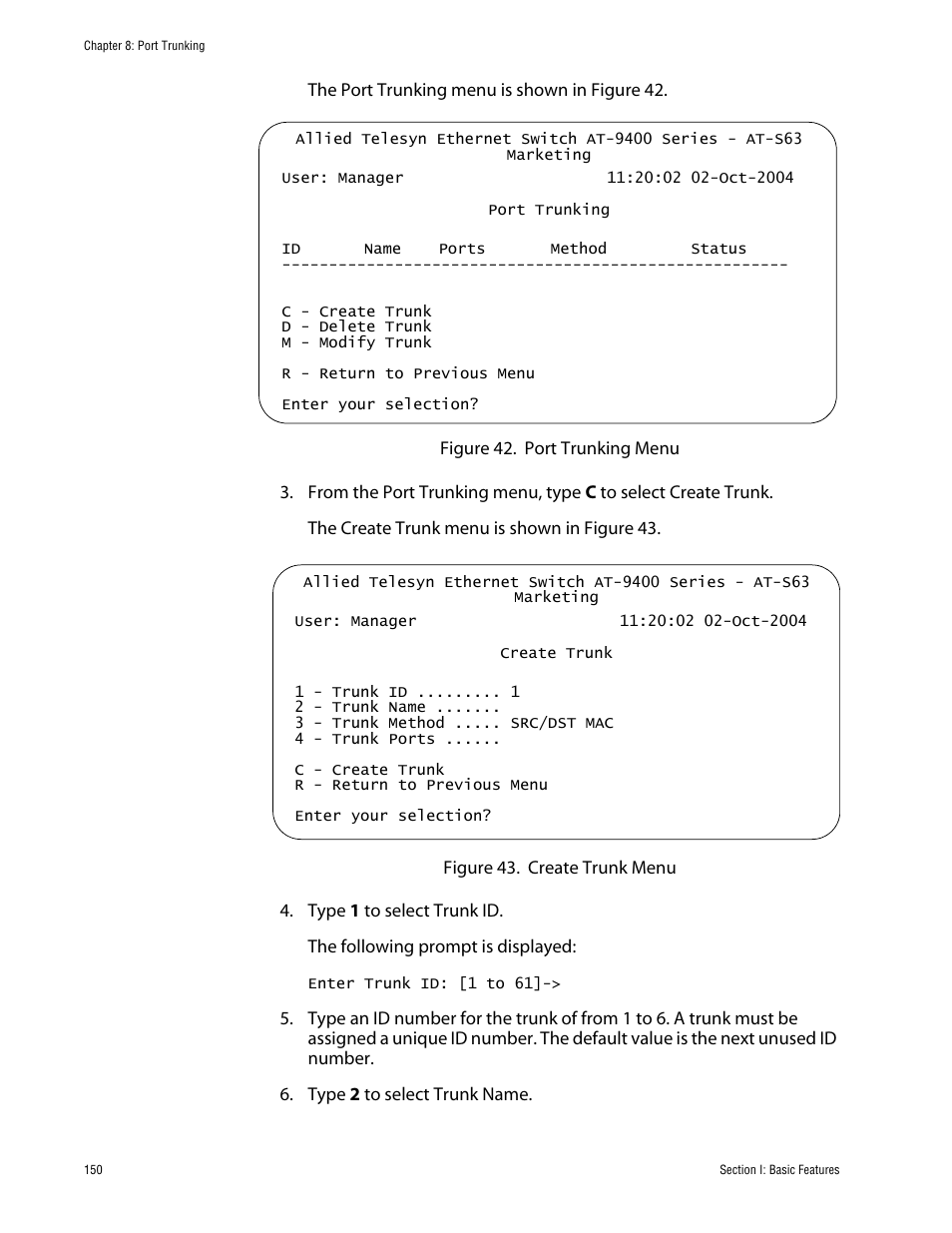Allied Telesis AT-S63 User Manual | Page 150 / 710