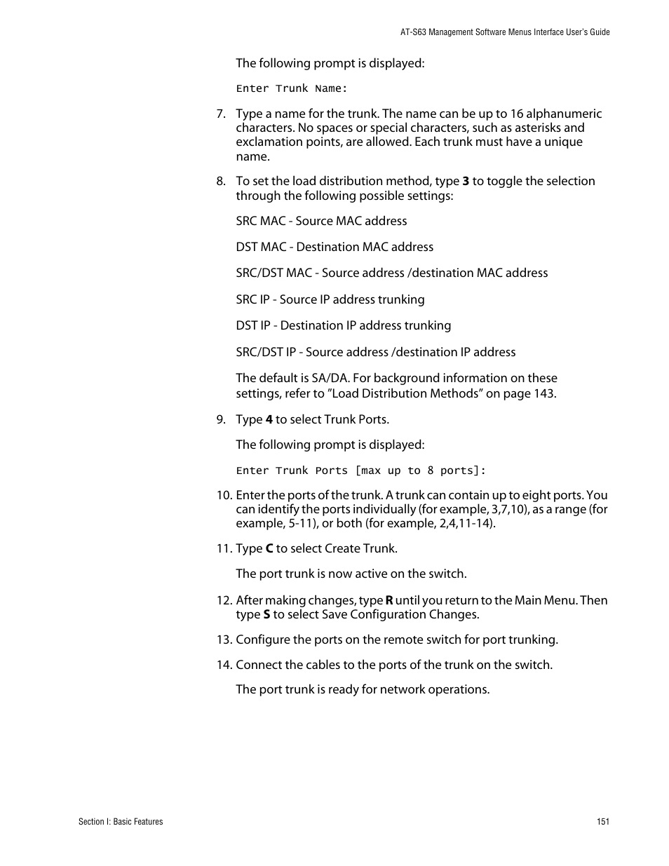 Allied Telesis AT-S63 User Manual | Page 151 / 710