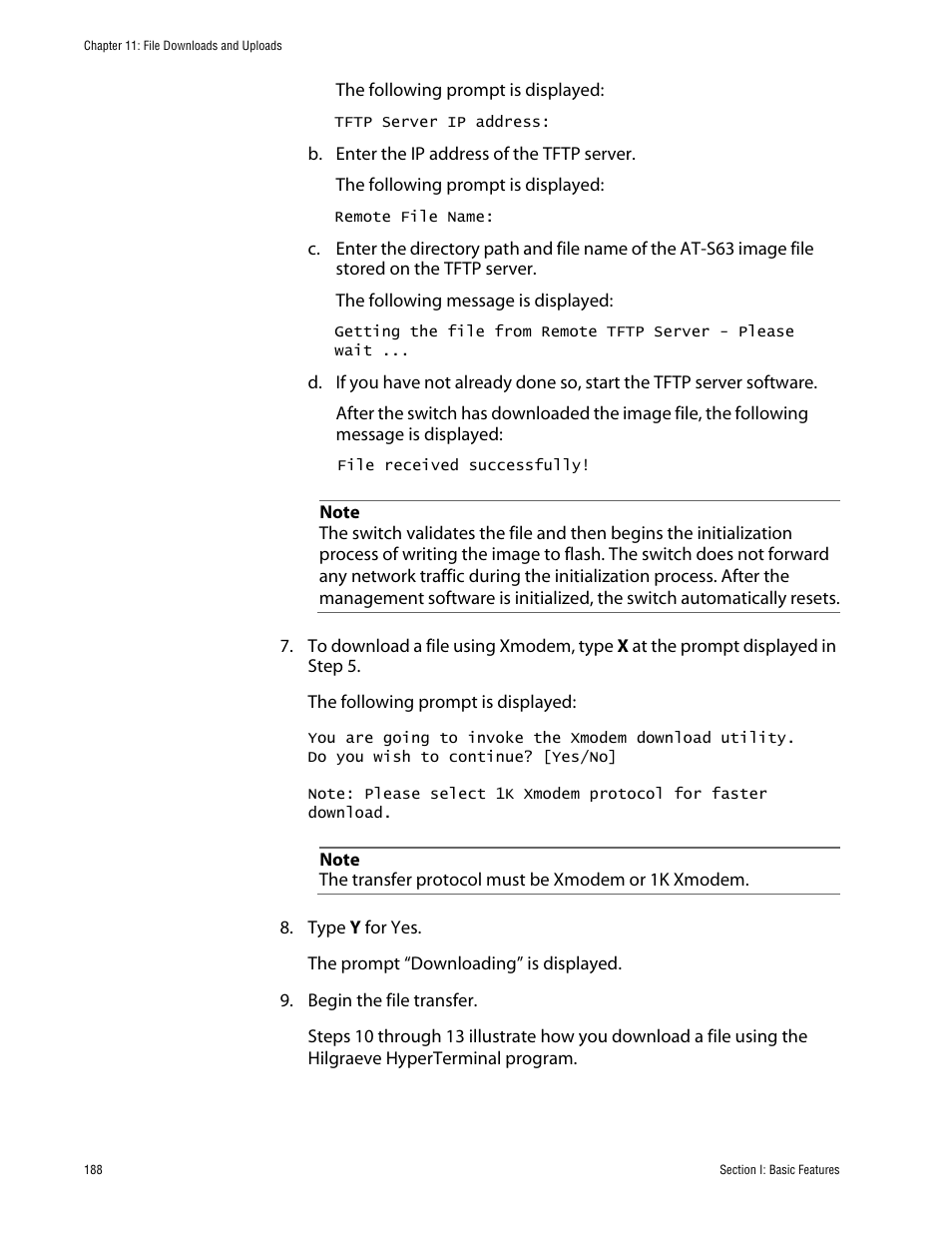 Allied Telesis AT-S63 User Manual | Page 188 / 710