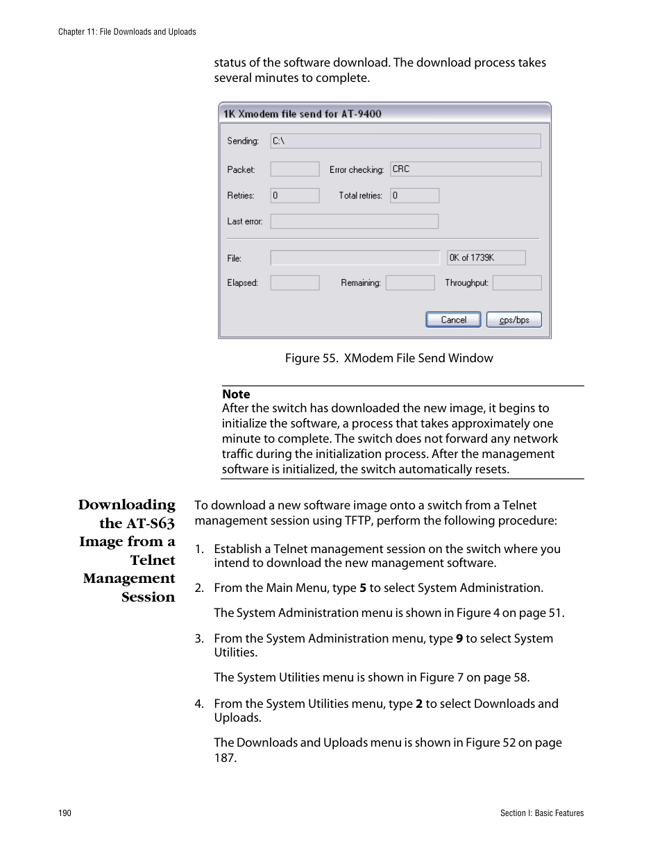 Allied Telesis AT-S63 User Manual | Page 190 / 710