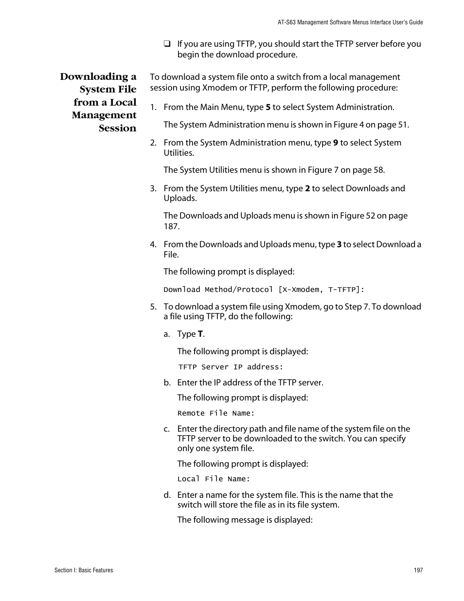 Allied Telesis AT-S63 User Manual | Page 197 / 710